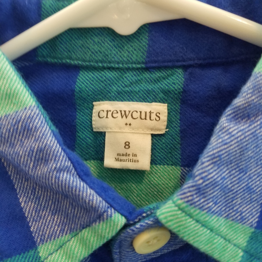 Crewcuts Lightweight Flannel Plaid Button Down 8 - Picture 4 of 5